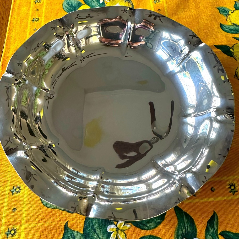 Vintage REED & BARTON 1950’s Salem 1606 Scalloped Serving Bowl- 10.5” Authentic